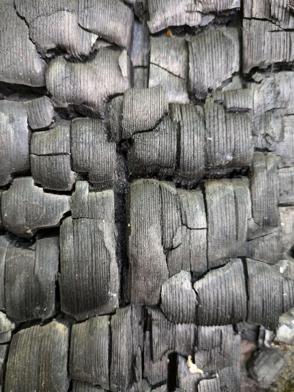Charcoal surface